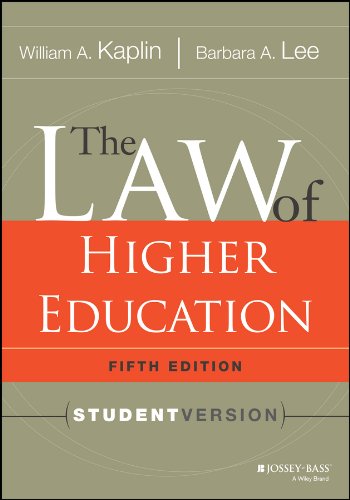The Law of Higher Education. 5th Edition: Student Version